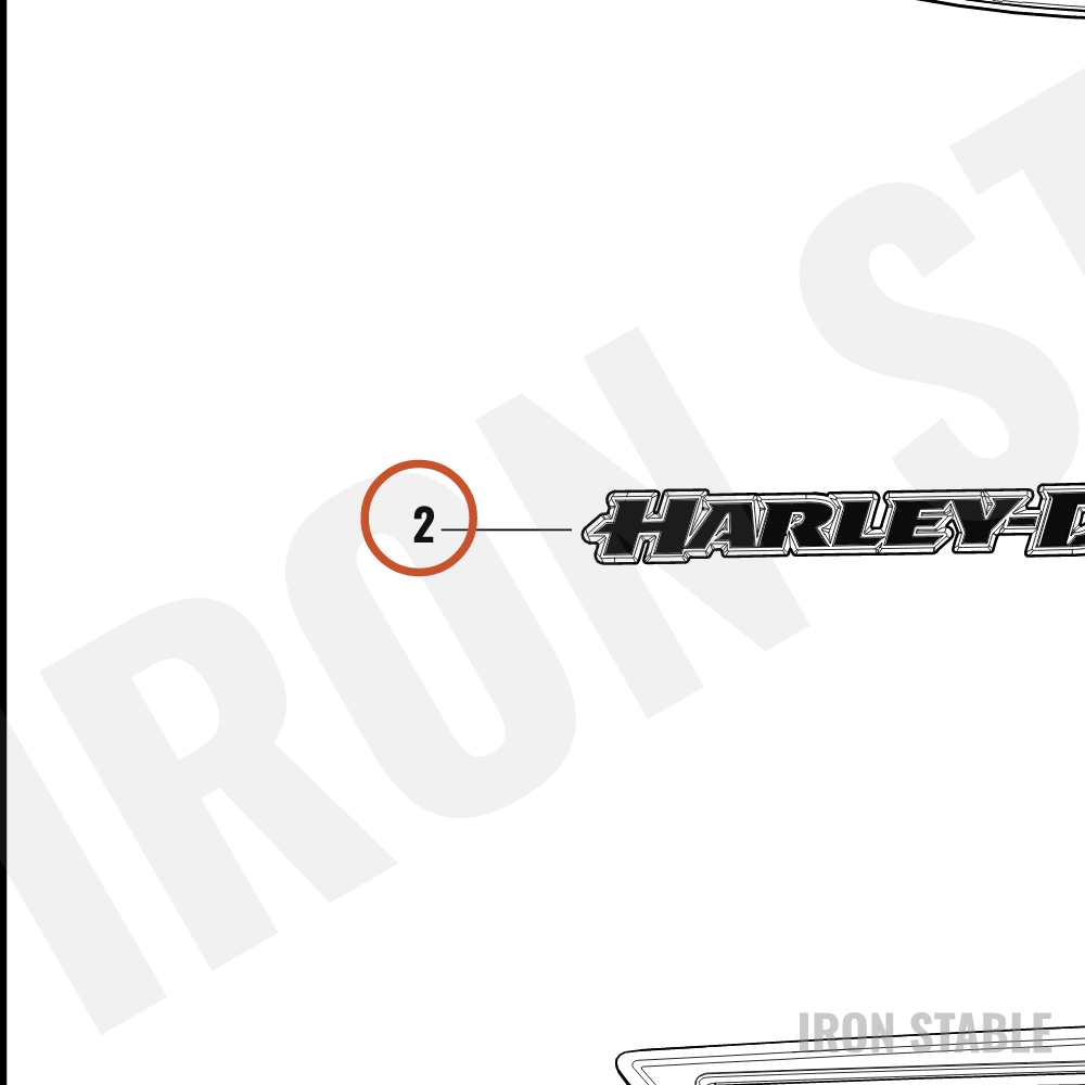 Harley-Davidson Medallion, Lh, Fuel Tank