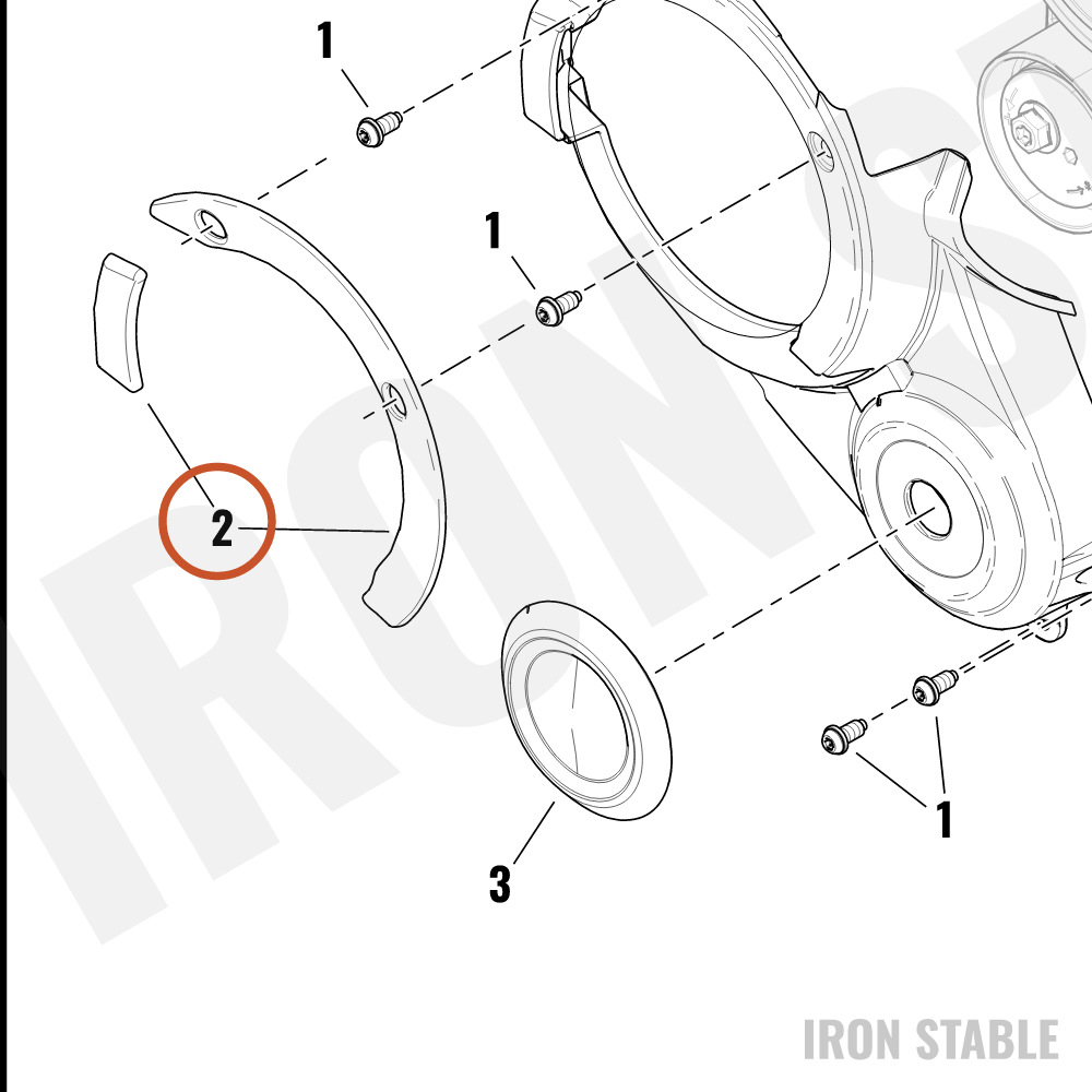 Harley-Davidson Medallion, Primary Cover, Upper