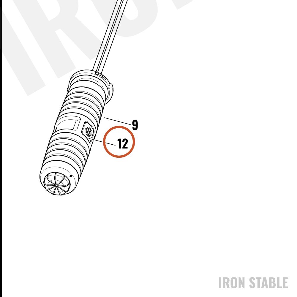Harley-Davidson Medallion, Grip, Chrome