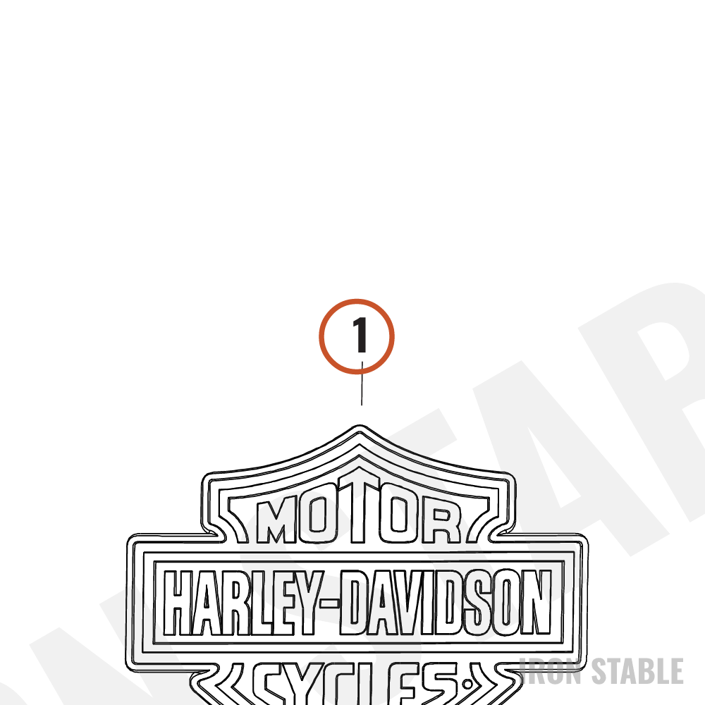Harley-Davidson Medallion, Ftk, Lh