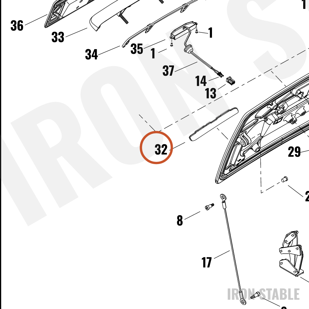 Harley-Davidson Medallion, Rr, Trunk Door