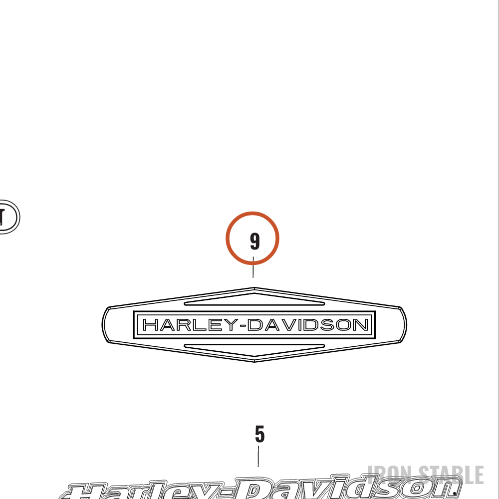 Harley-Davidson Medallion, Ftk, Lh