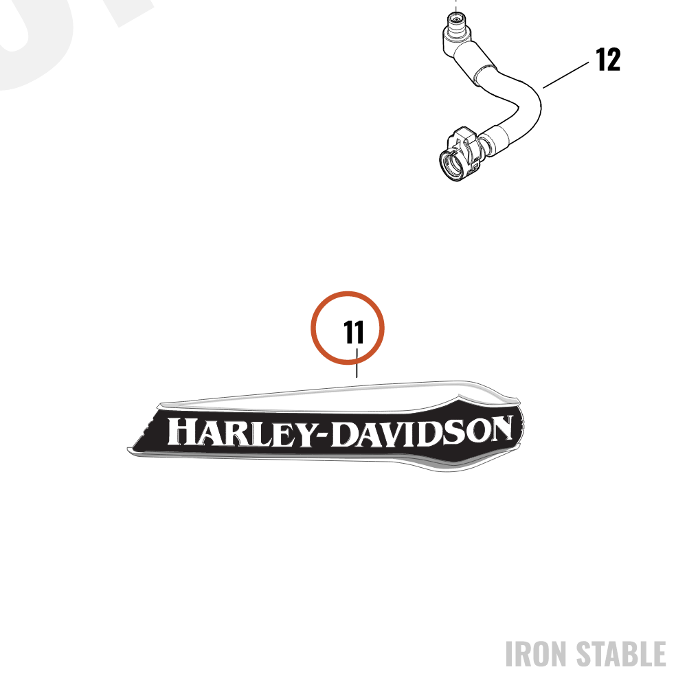 Harley-Davidson Medallion, Ftk, Lh