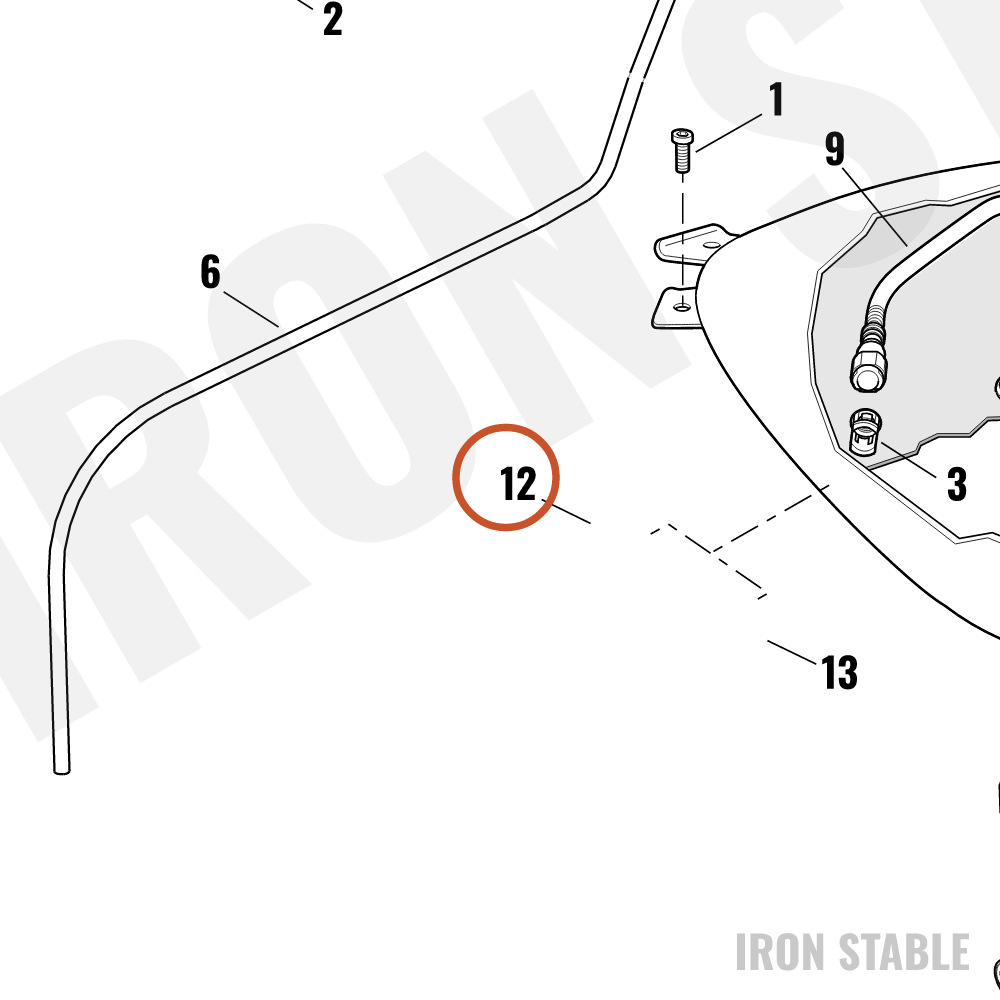Harley-Davidson Medallion, Rh, Ftk, Chrome
