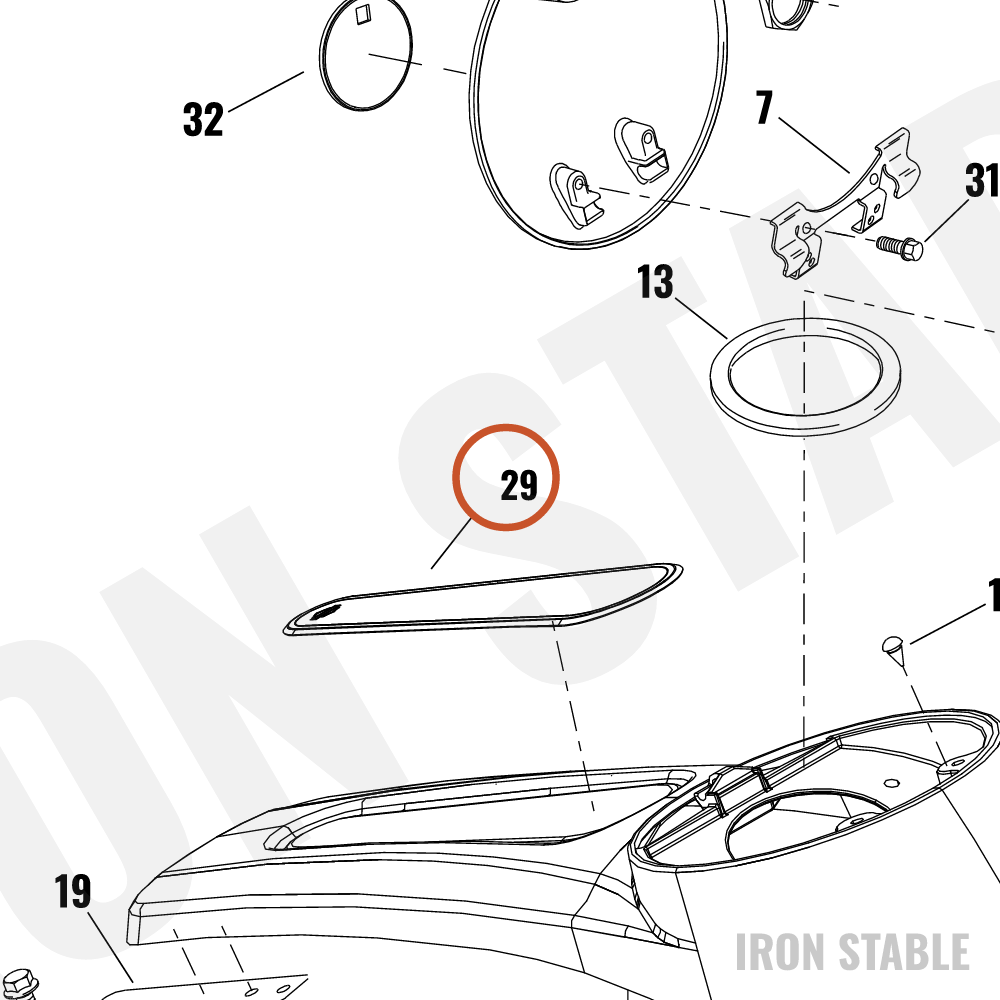 Harley-Davidson Medallion, Csl, Insert, Hrznl Spi