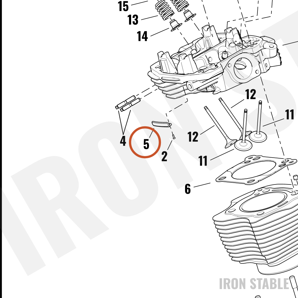 Harley-Davidson Medallion, Cyl Head