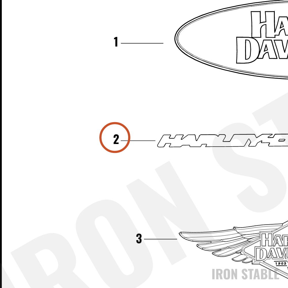 Harley-Davidson Medallion, Ftk, Lh