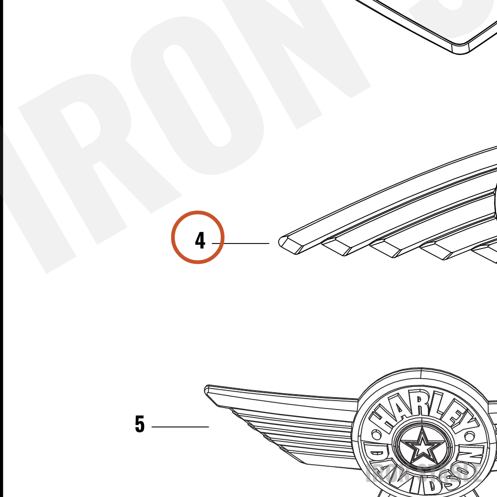 Harley-Davidson Medallion, Ftk, Lh
