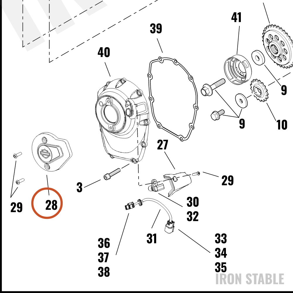 Harley-Davidson Medallion, Cam Cover