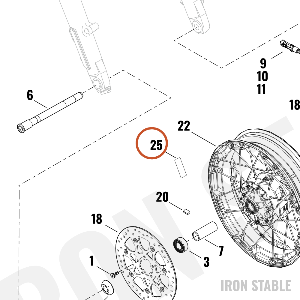 Harley-Davidson Medallion, Wheel, Fr
