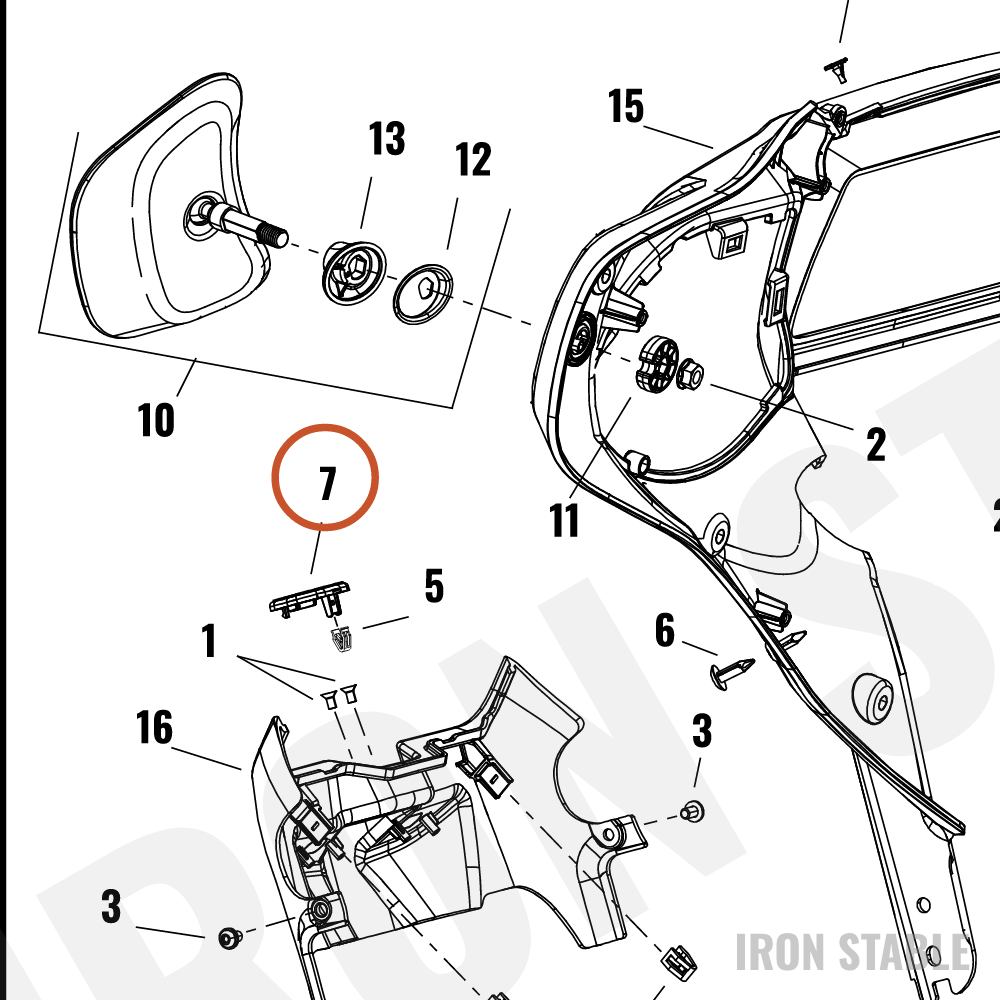 Harley-Davidson Medallion, Lock, Assembly
