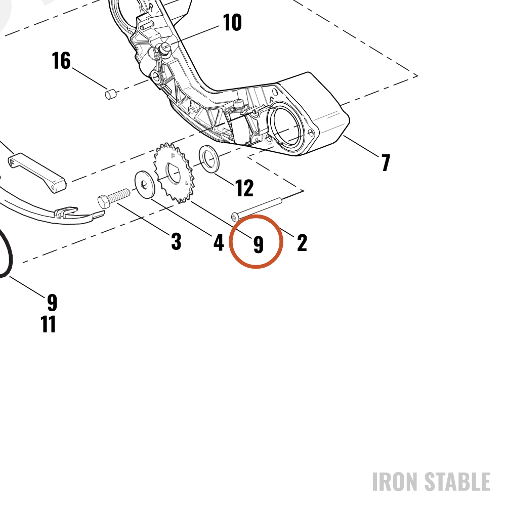 Harley-Davidson Chain Tensioner Drive Assembly.