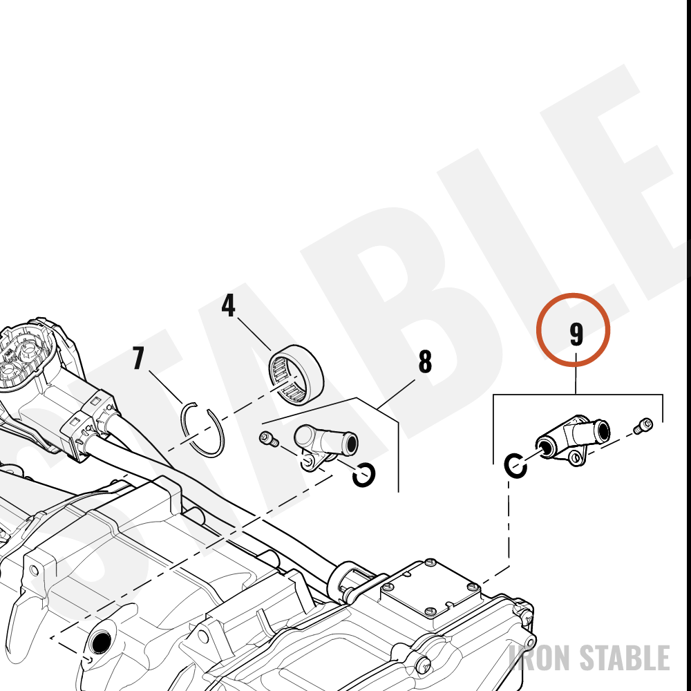 Harley-Davidson Sys Assembly, Ev, Fitting, Left