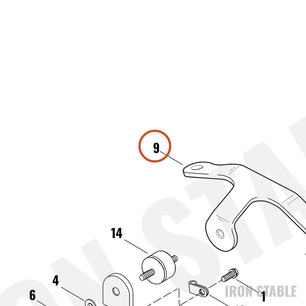 Harley-Davidson Bracket Assembly, Horn Mnt