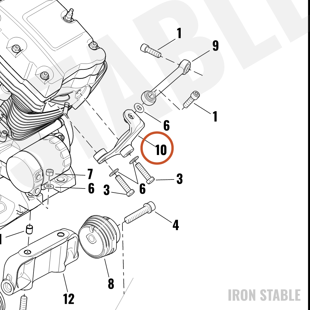 Harley-Davidson Weldment, Bracket, Tie Link
