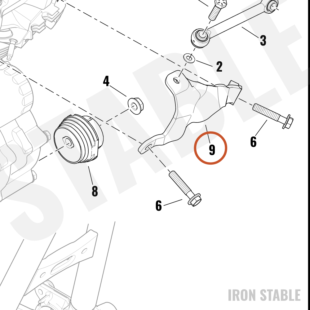 Harley-Davidson Mount, Tiebar, X