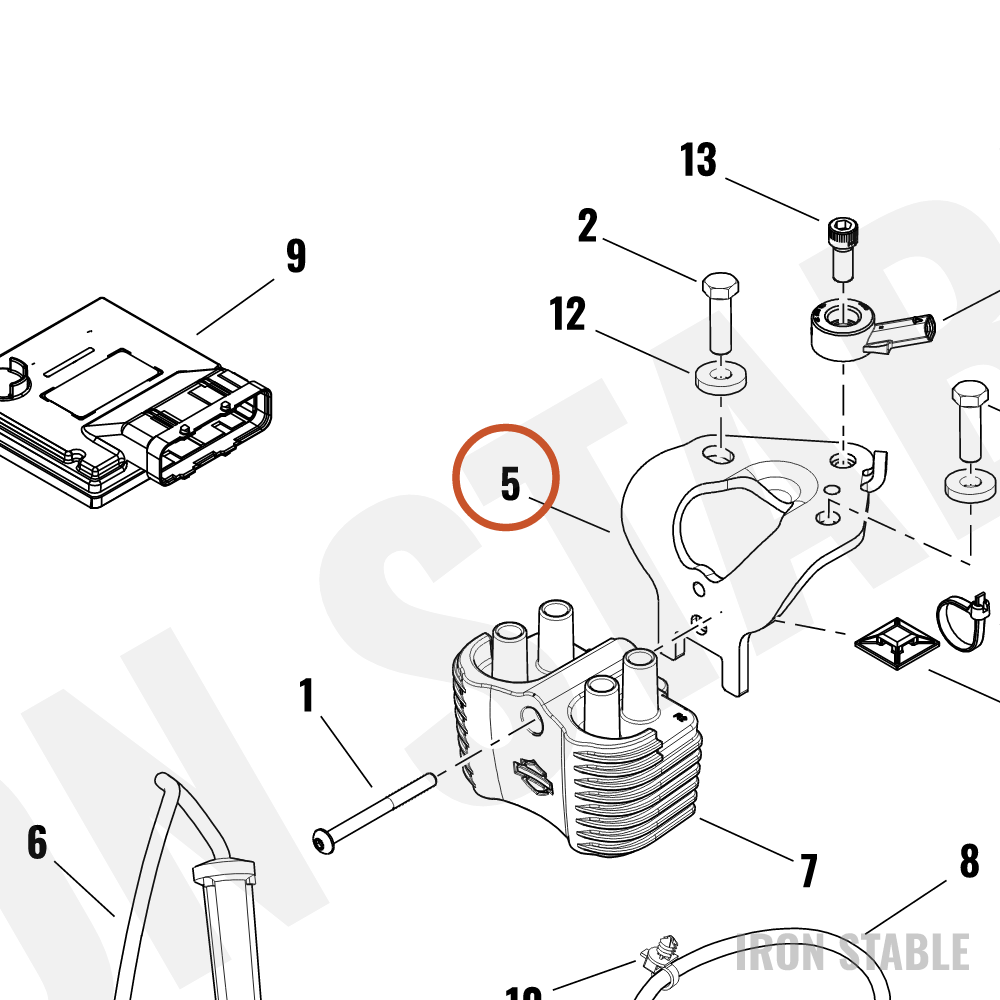 Harley-Davidson Bracket, Engn Mt, Mid