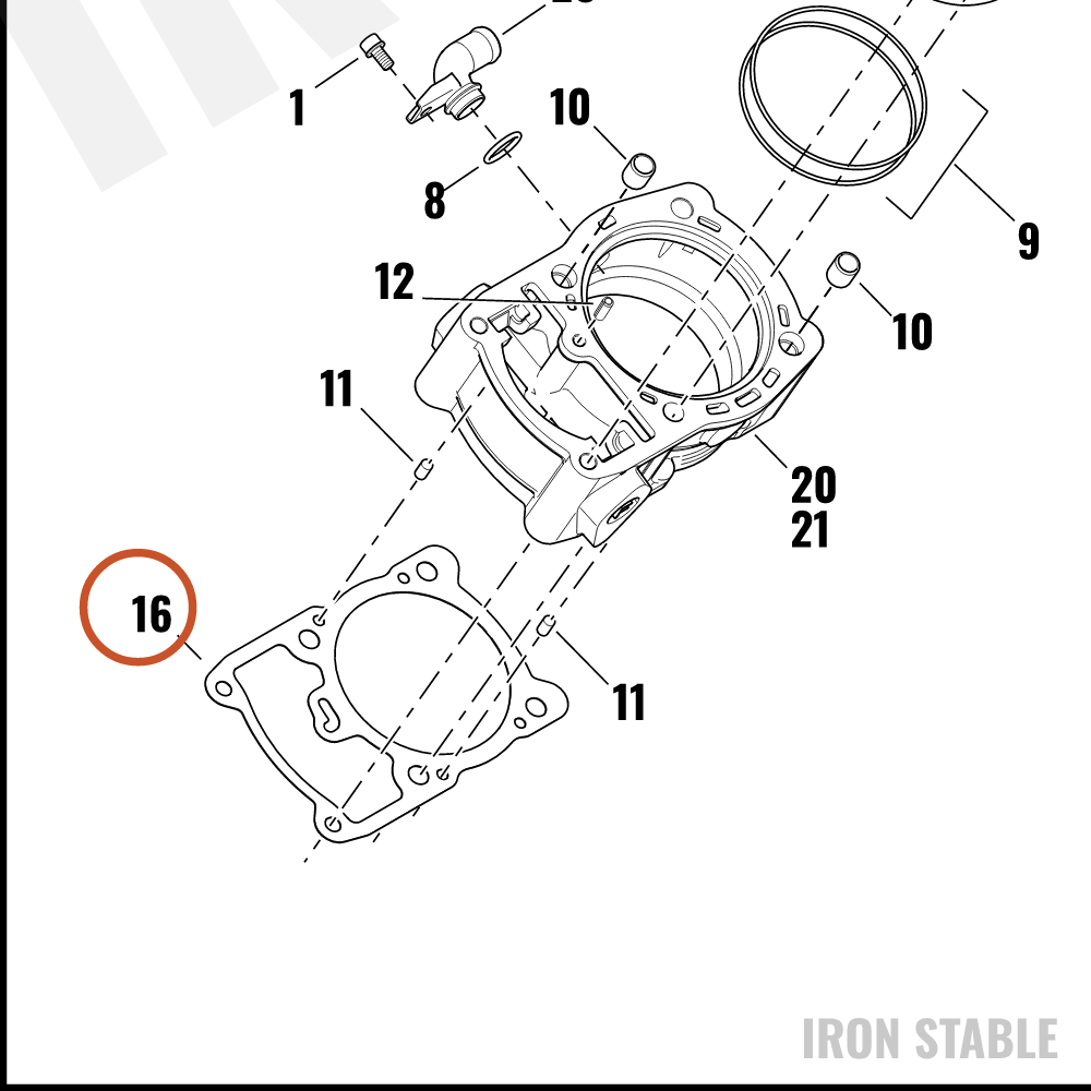 Harley-Davidson Gasket, Cylinder