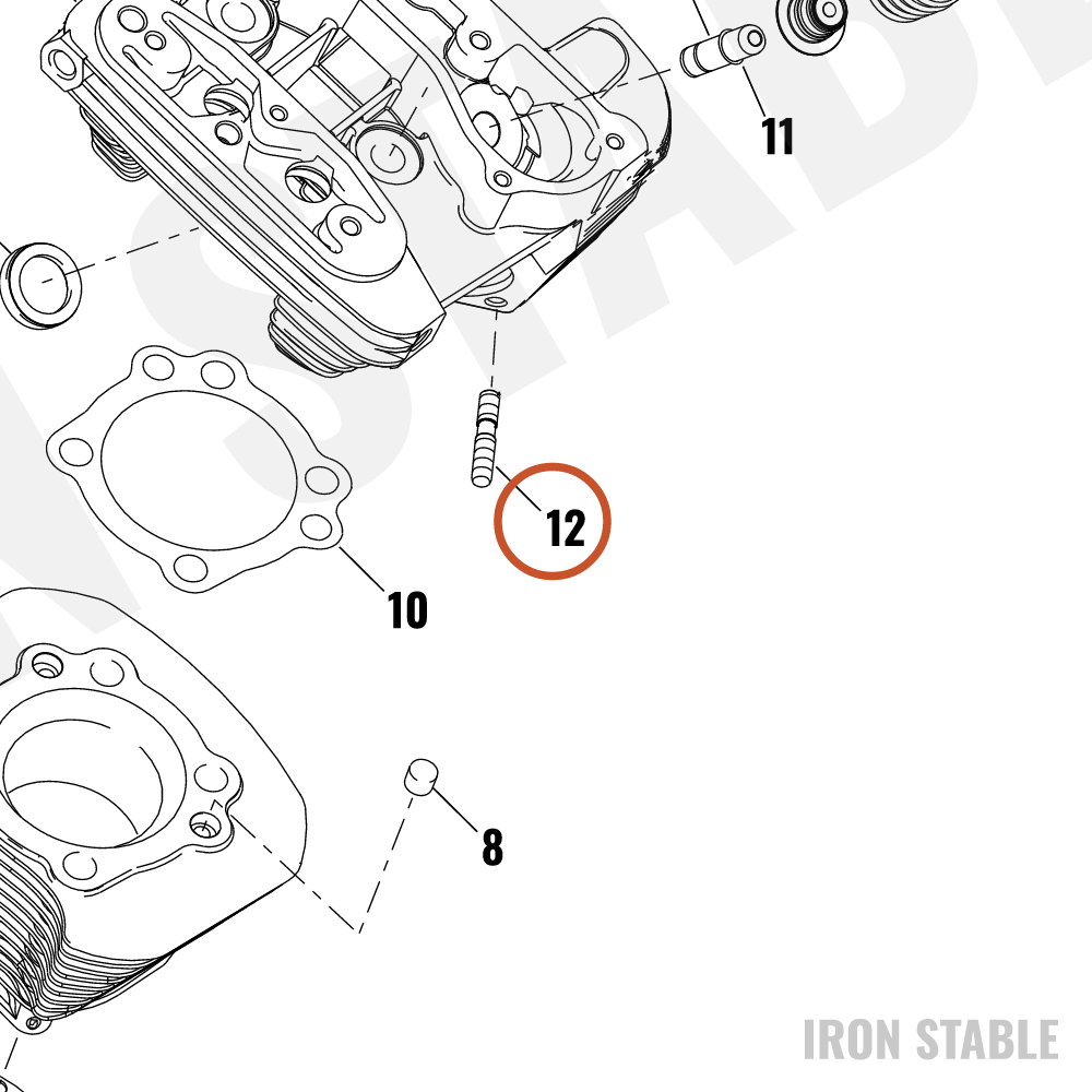 Harley-Davidson Stud Tap End
