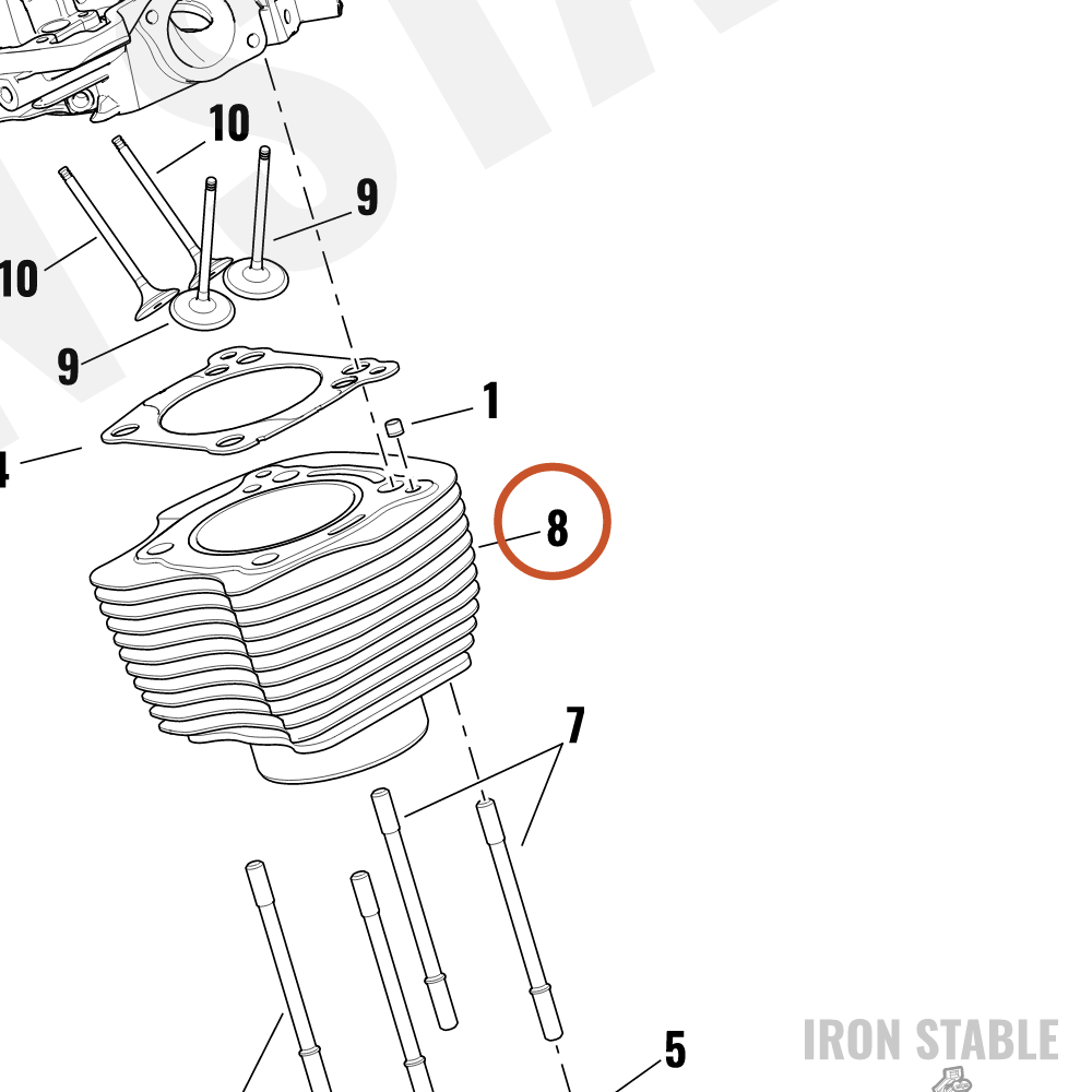 Harley-Davidson Cylinder, X