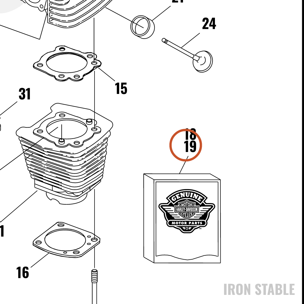 Harley-Davidson Kit-Gasket, Eng Comp