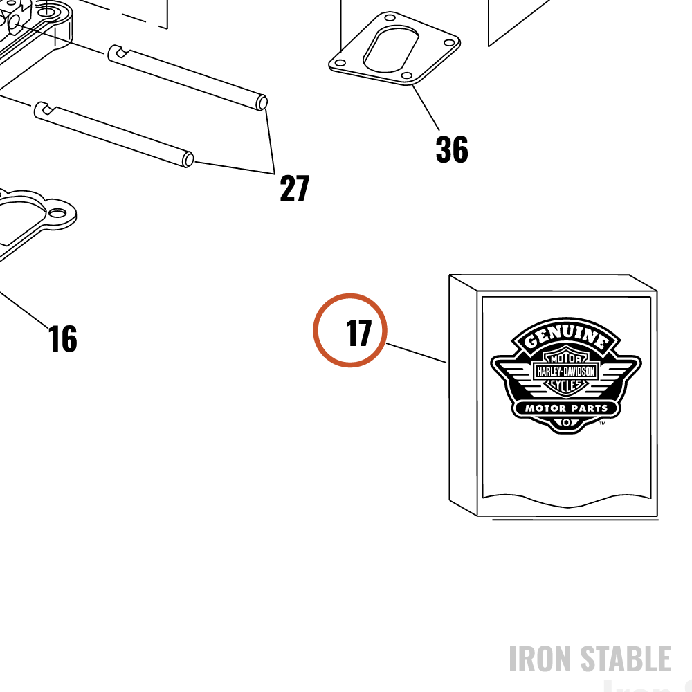 Harley-Davidson Kit-Gasket, Rocker Cover