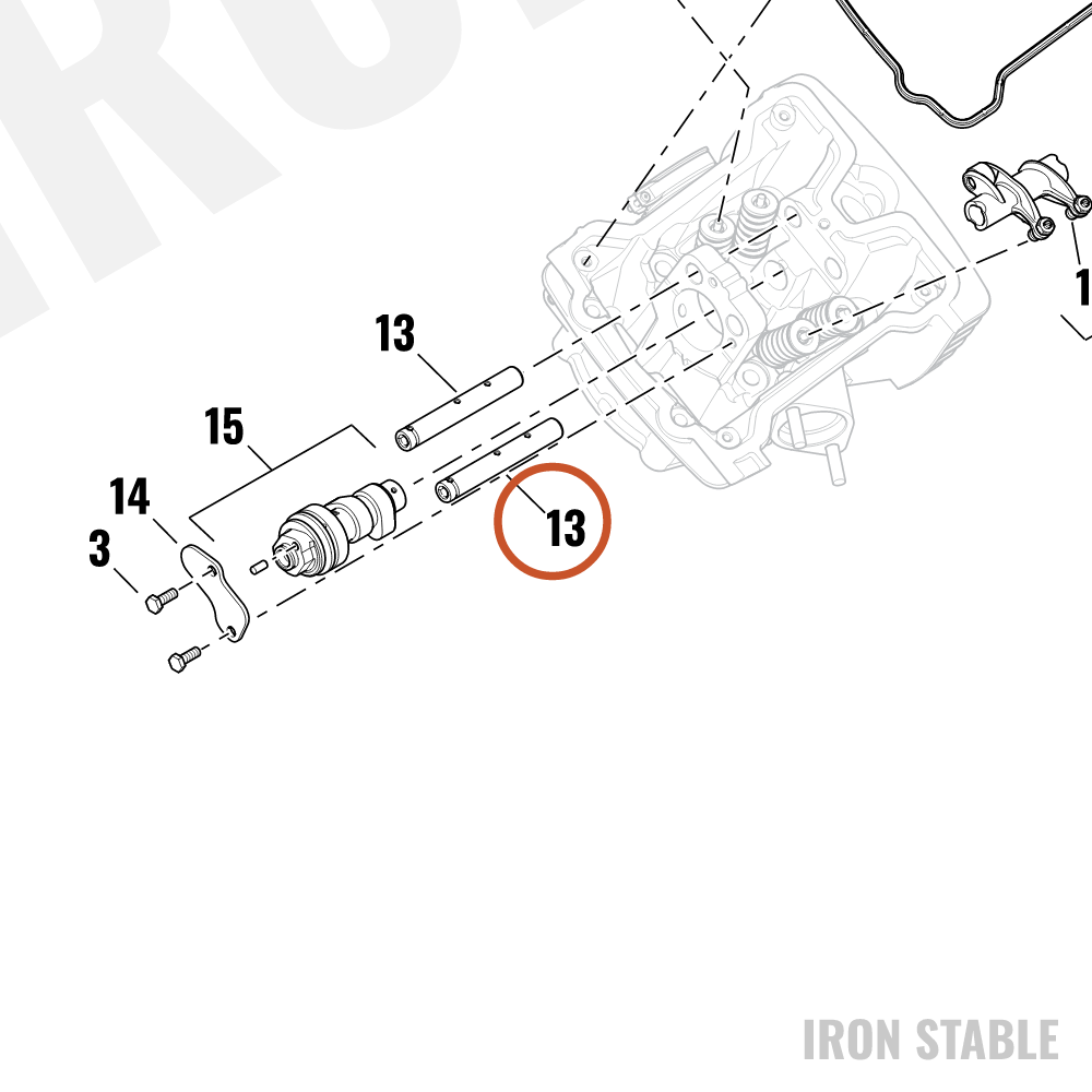 Harley-Davidson Shaft, Rocker