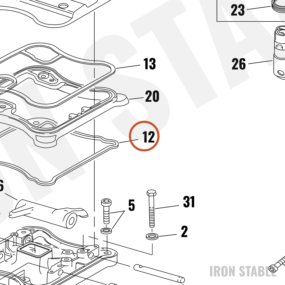Harley-Davidson Gasket, Rocker Cover