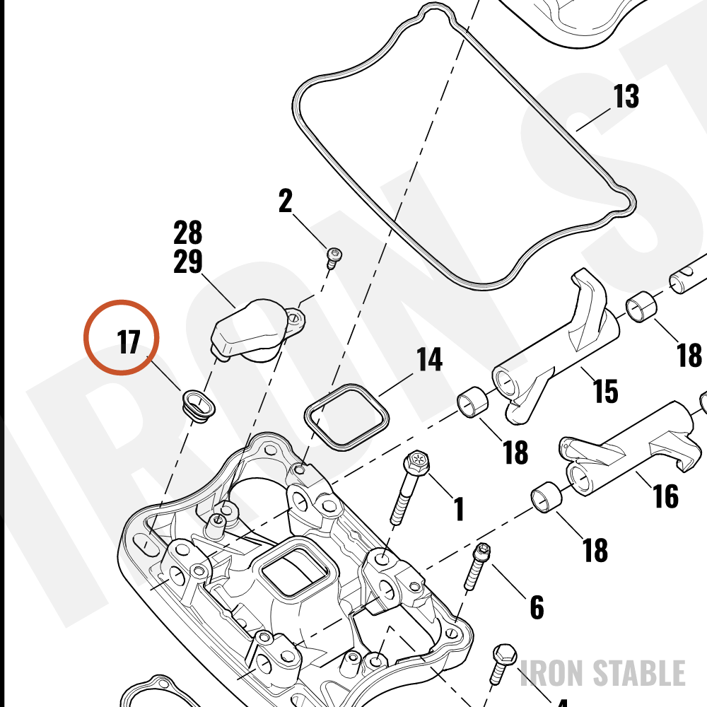 Harley-Davidson Gasket, Breather Seal