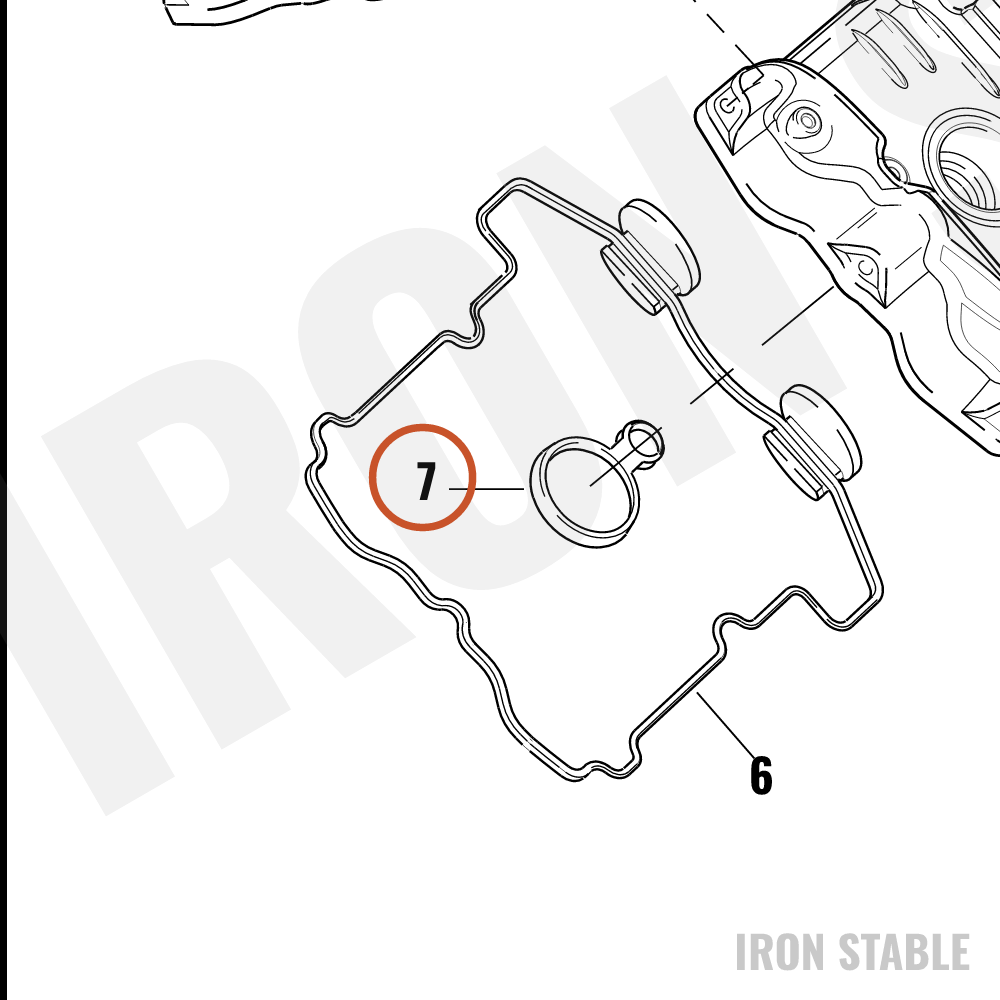 Harley-Davidson Gasket, Cam Cover, Inner