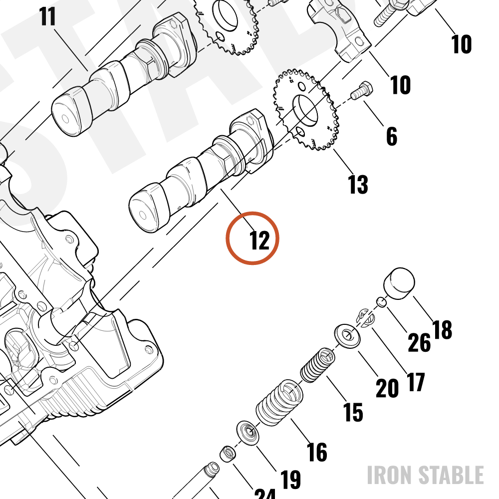 Harley-Davidson Camshaft, X