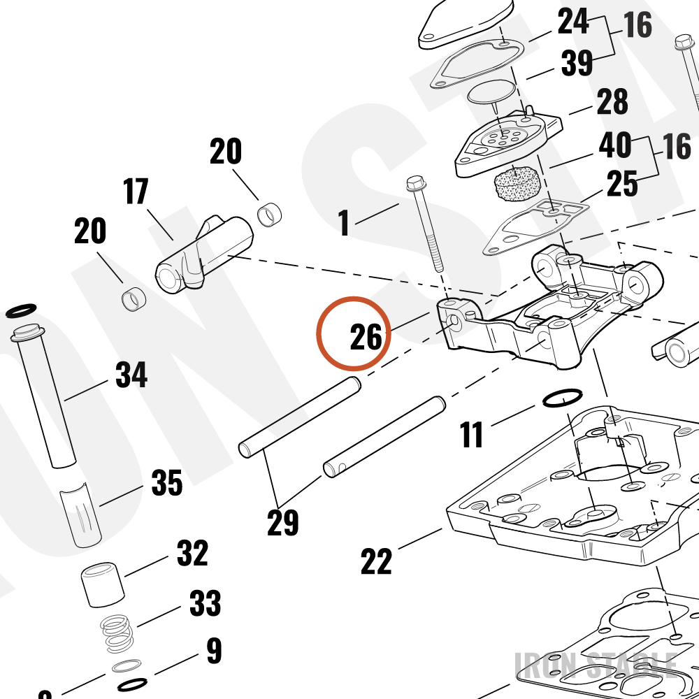 Harley-Davidson Support, Rocker Arm