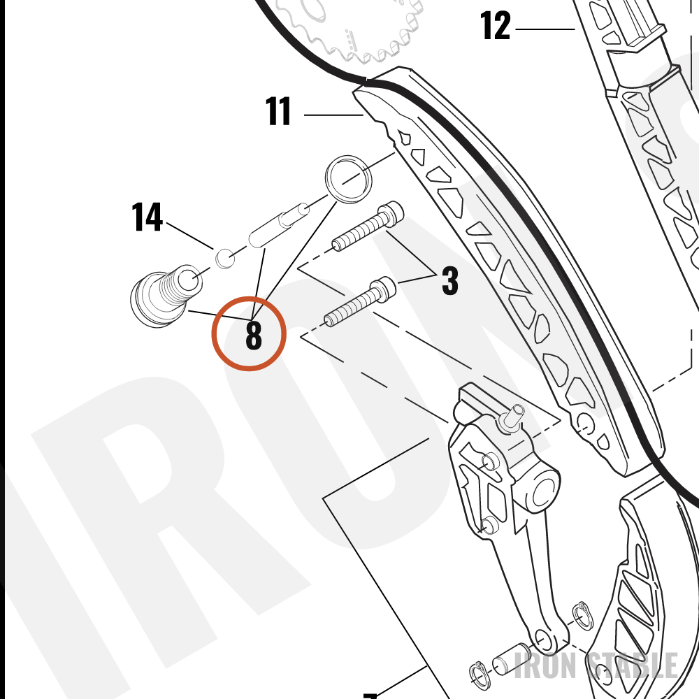 Harley-Davidson Tensioner Assembly, Chain, Hyd