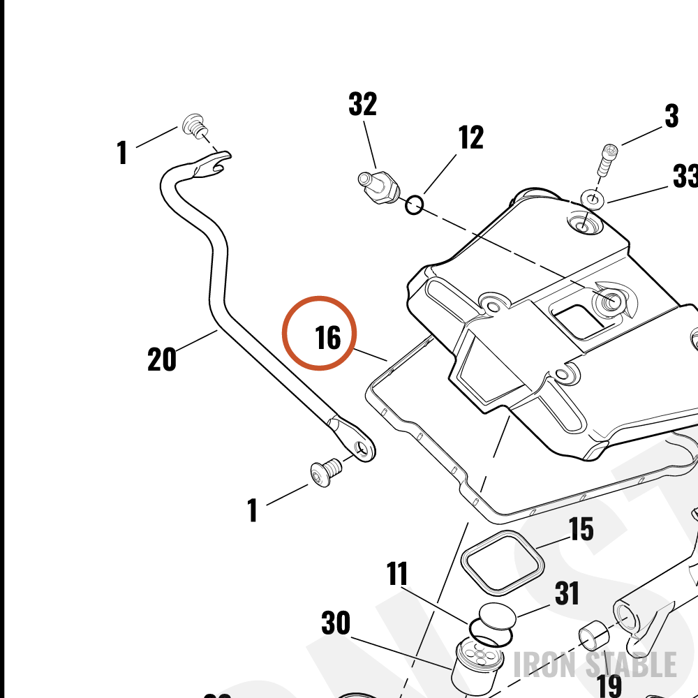 Harley-Davidson Gasket, Rocker Cover