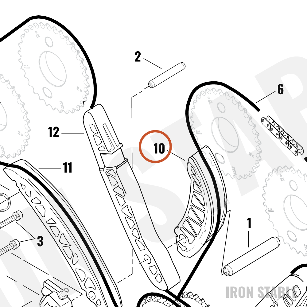 Harley-Davidson Guide Tensioner Front
