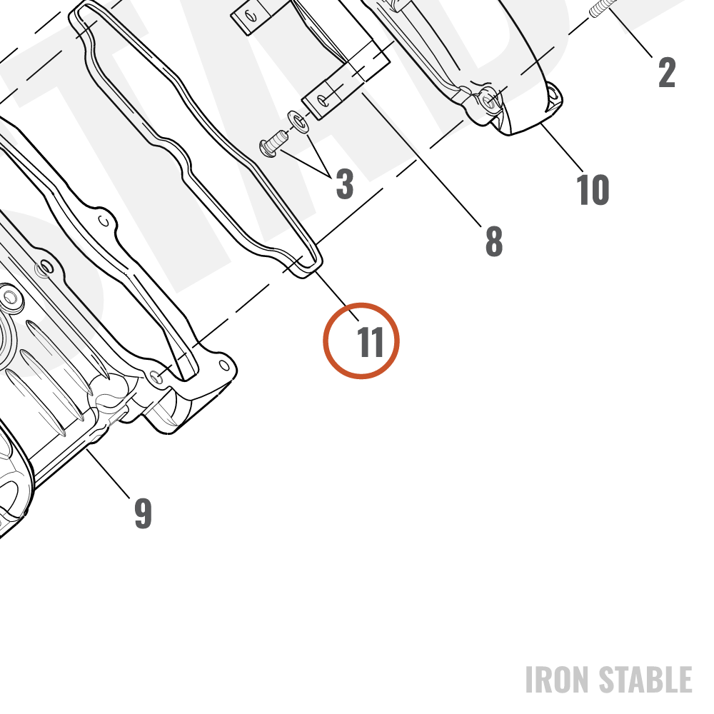 Harley-Davidson Gasket, Upper Cam Cover