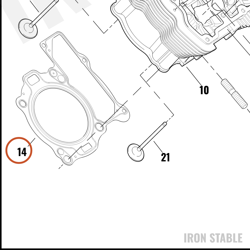 Harley-Davidson Gasket, Front/Cyl Hd
