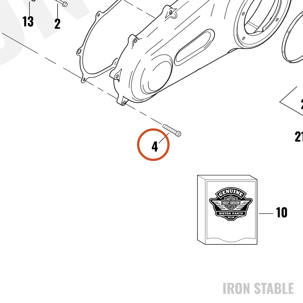 Harley-Davidson Screw, Hex Sckt, Sems/Lock