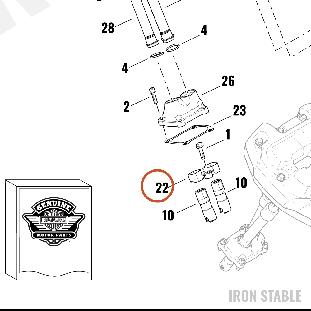 Harley-Davidson Lifter Anti-Rot Component, X