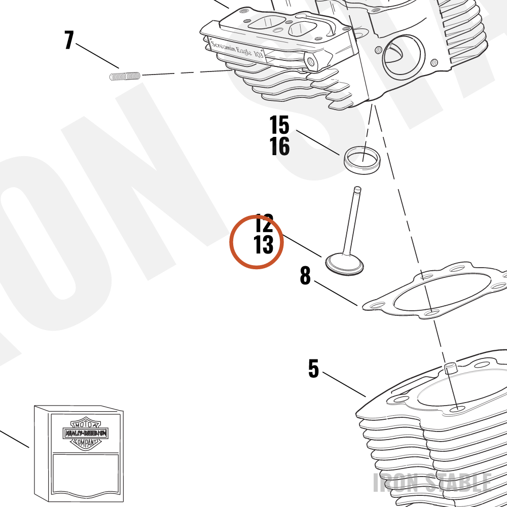 Harley-Davidson Intake Valve