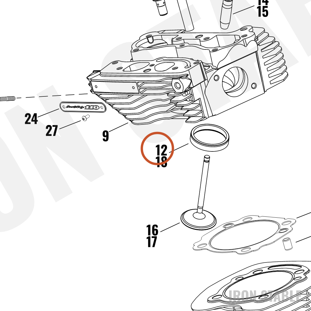 Harley-Davidson Exhaust Valve Seat
