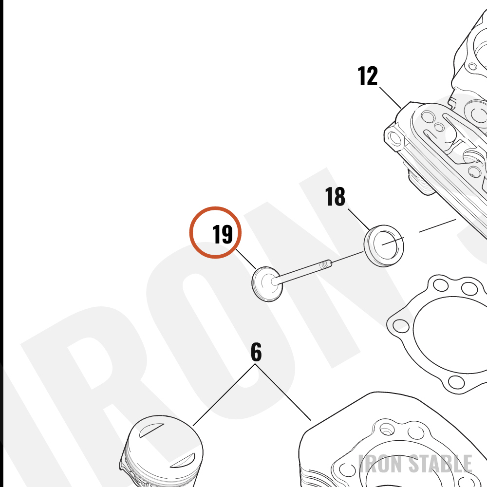 Harley-Davidson Intake Valve, 7mm