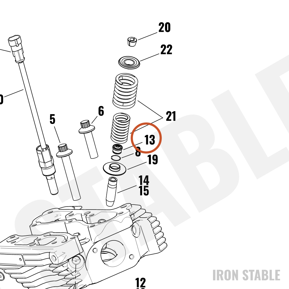 Harley-Davidson Seal, Valve, Head