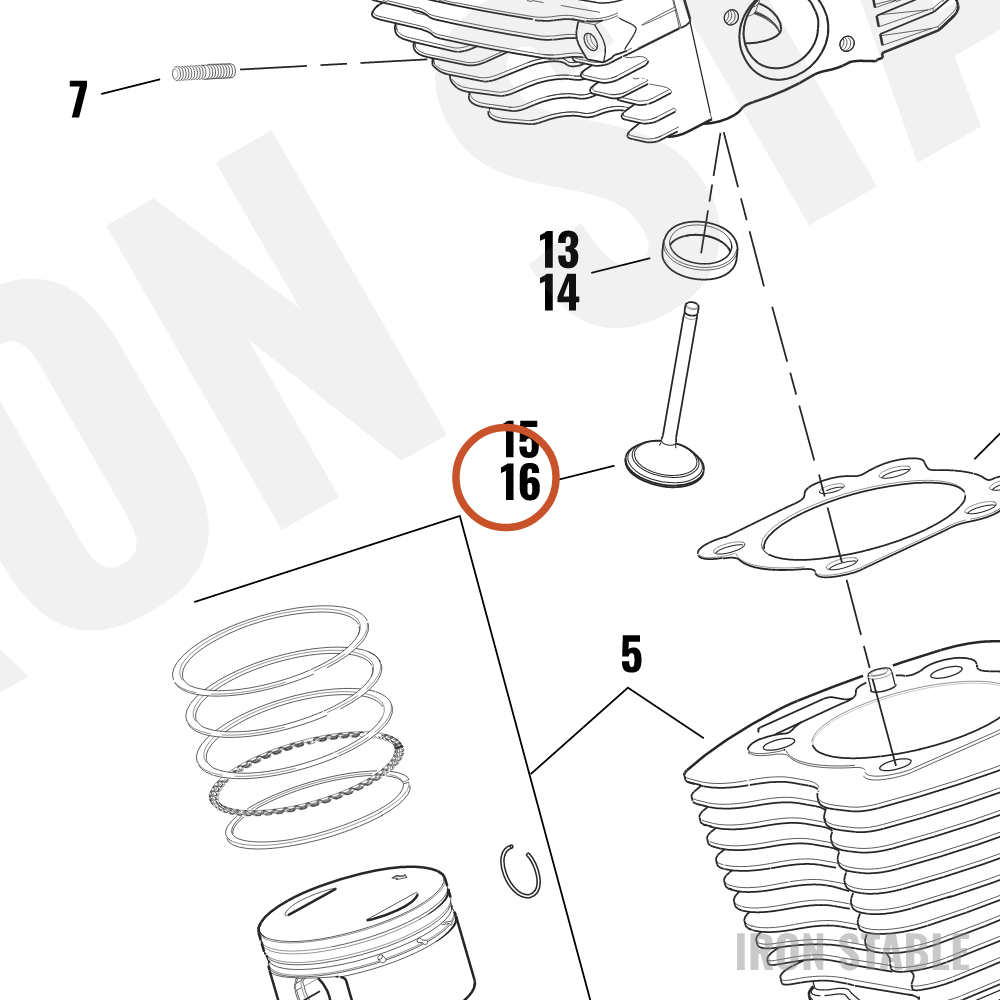Harley-Davidson Exhaust Valve