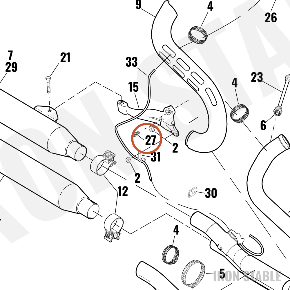 Harley-Davidson Pt Camdr/Vt Misc Component, X