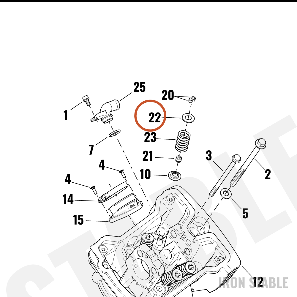 Harley-Davidson Collar, Valve, X