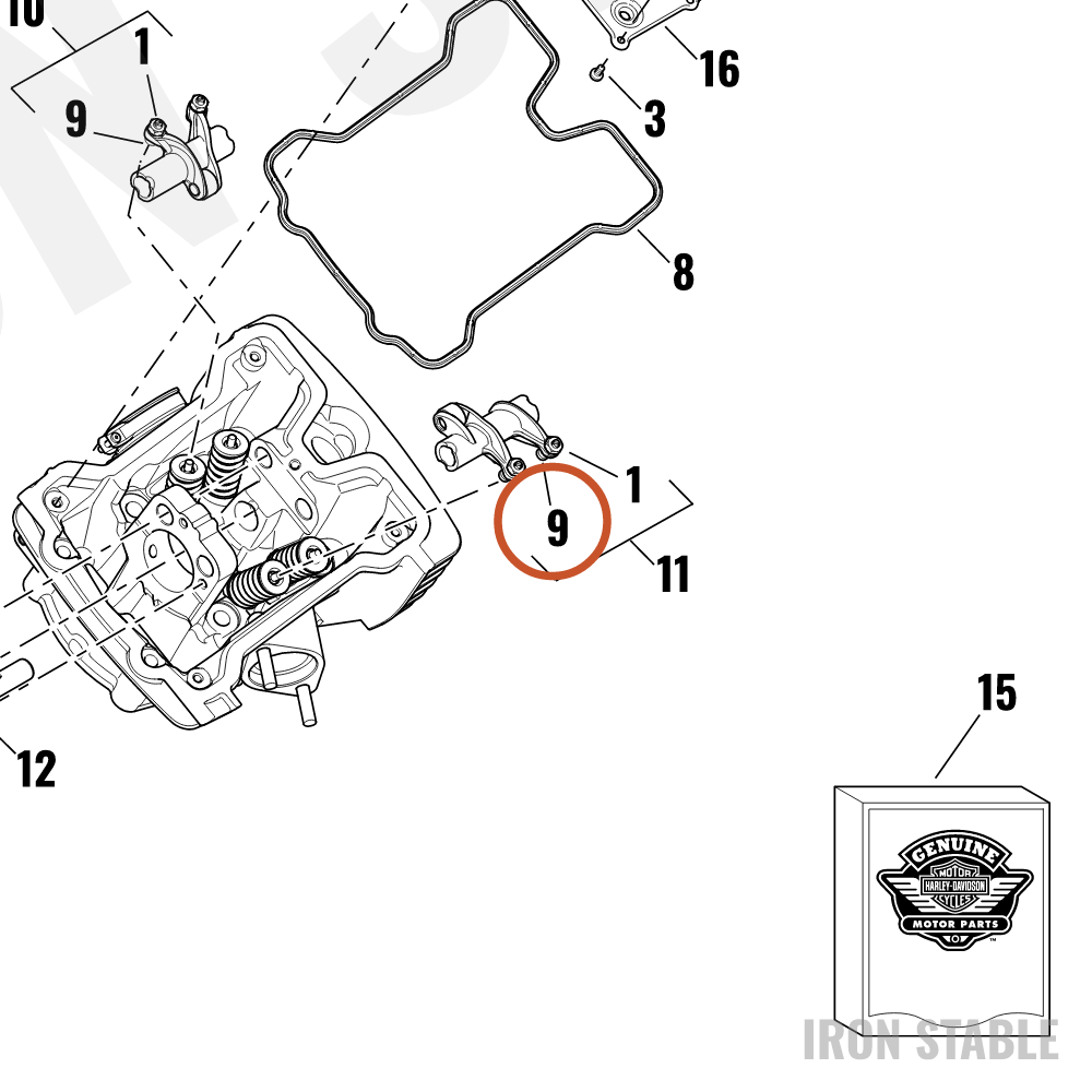 Harley-Davidson Shim, Valve Adj, X