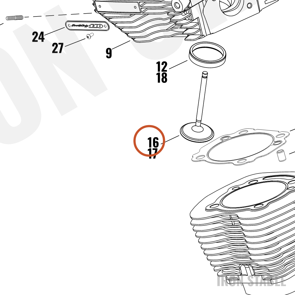 Harley-Davidson Exhaust Valve