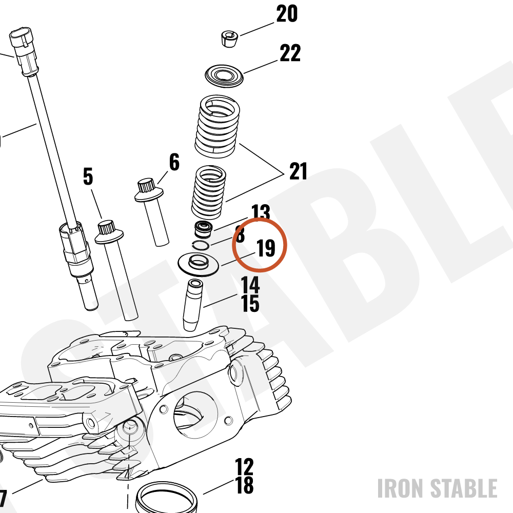 Harley-Davidson Collar, Valve Spring Lower