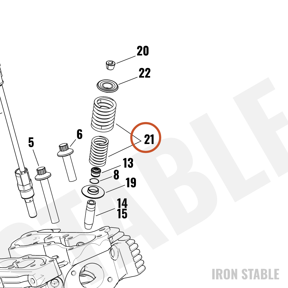 Harley-Davidson Spring Unit, Inner & Outer
